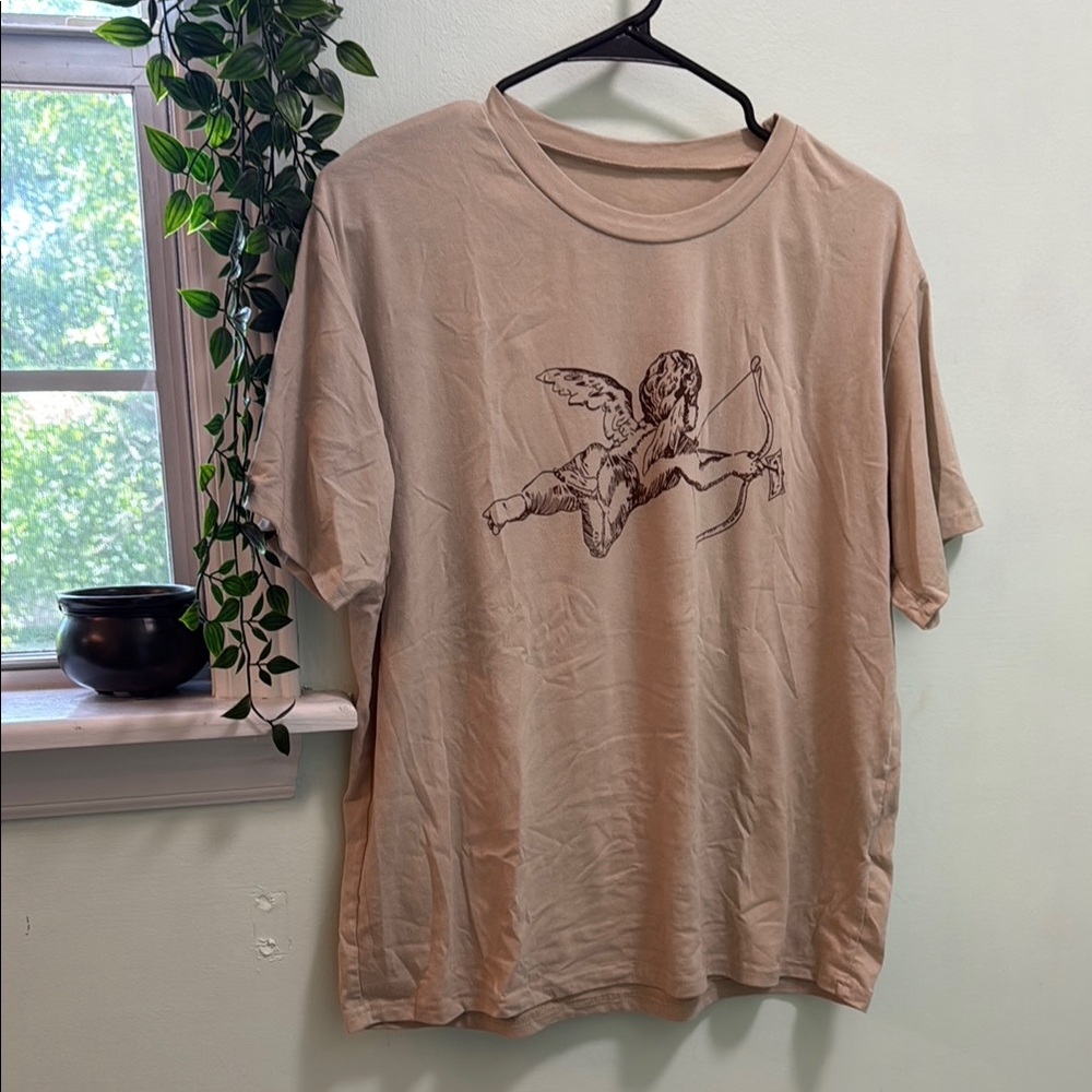 Beige Graphic T-Shirt